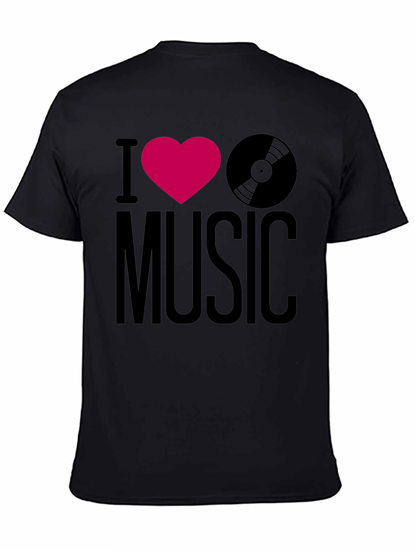 I Heart Music Graphic Tee - Black T-Shirt