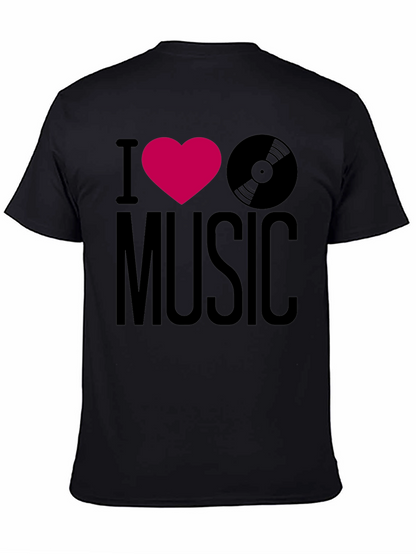 I Heart Music Graphic Tee - Black T-Shirt