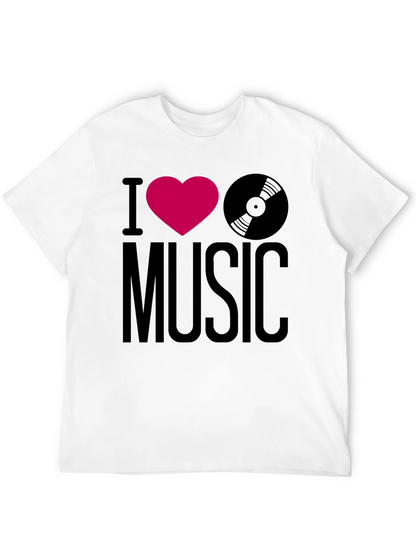 I Heart Music Graphic Tee - Black T-Shirt