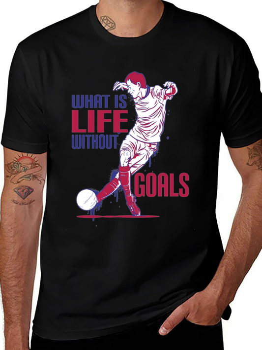 Life Without Goals Soccer Graphic T-Shirt