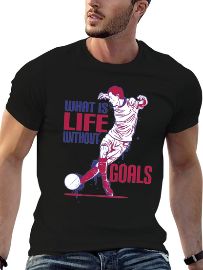 Life Without Goals Soccer Graphic T-Shirt