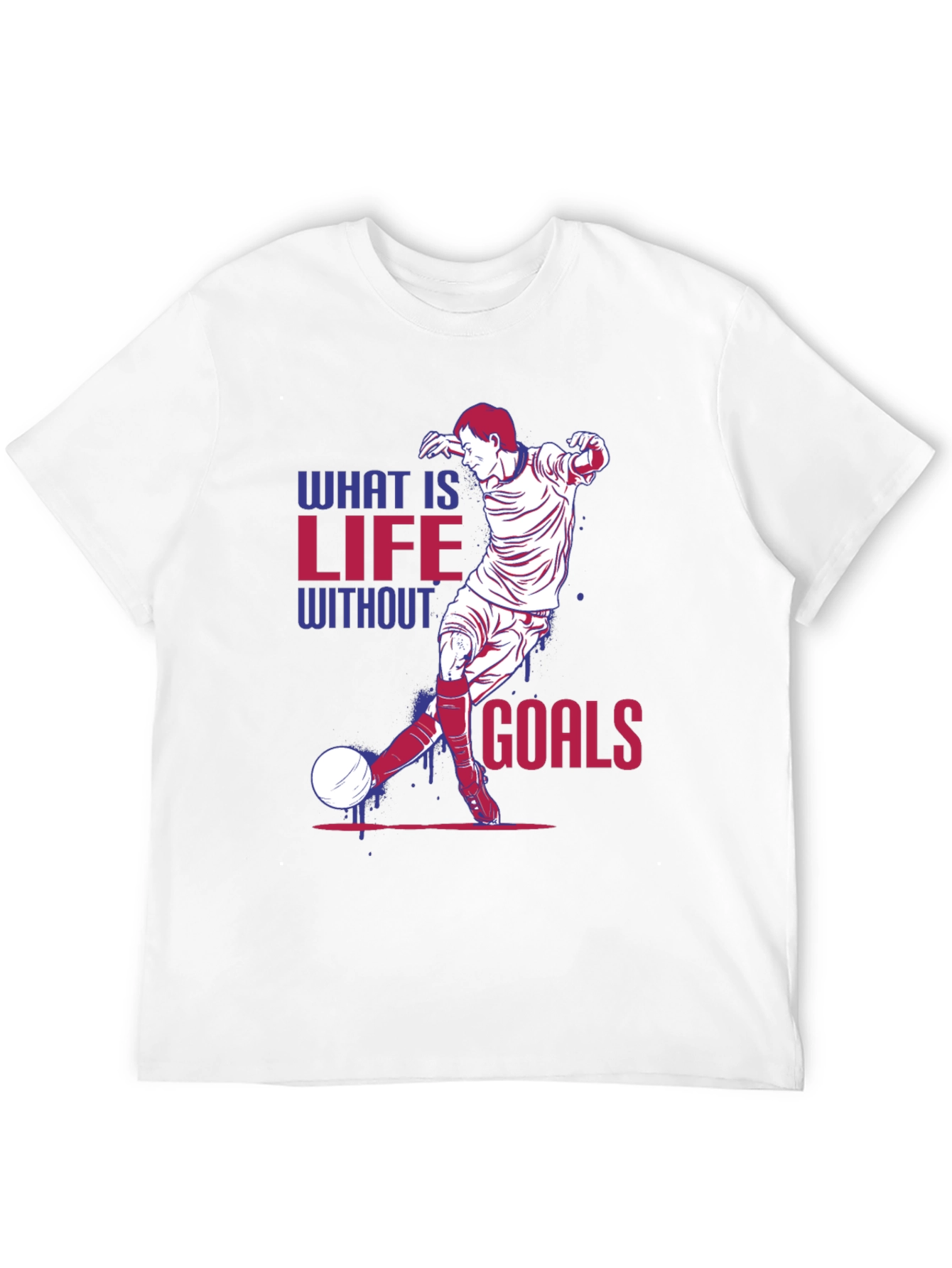 Life Without Goals Soccer Graphic T-Shirt