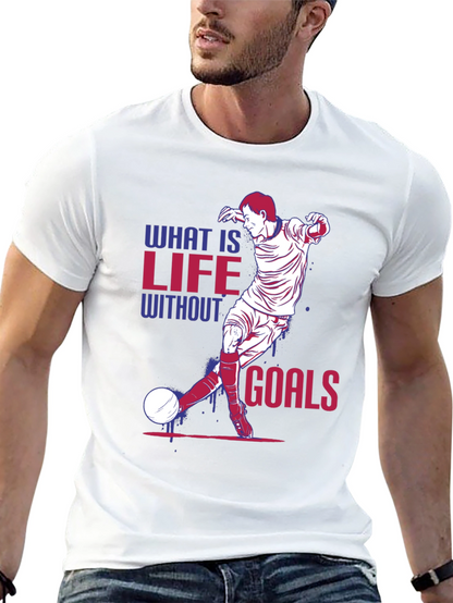 Life Without Goals Soccer Graphic T-Shirt