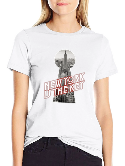 New York City Keyhole Graphic T-Shirt