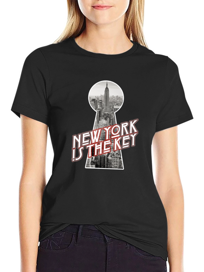 New York City Keyhole Graphic T-Shirt
