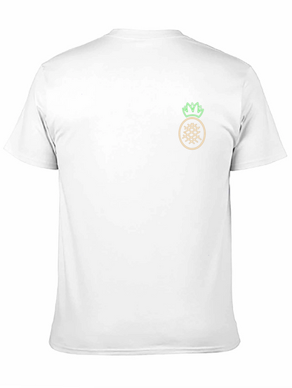 Neon Pineapple Graphic Black T-Shirt