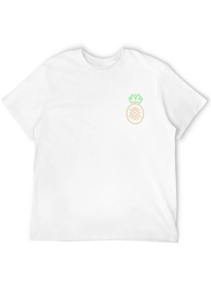 Neon Pineapple Graphic Black T-Shirt