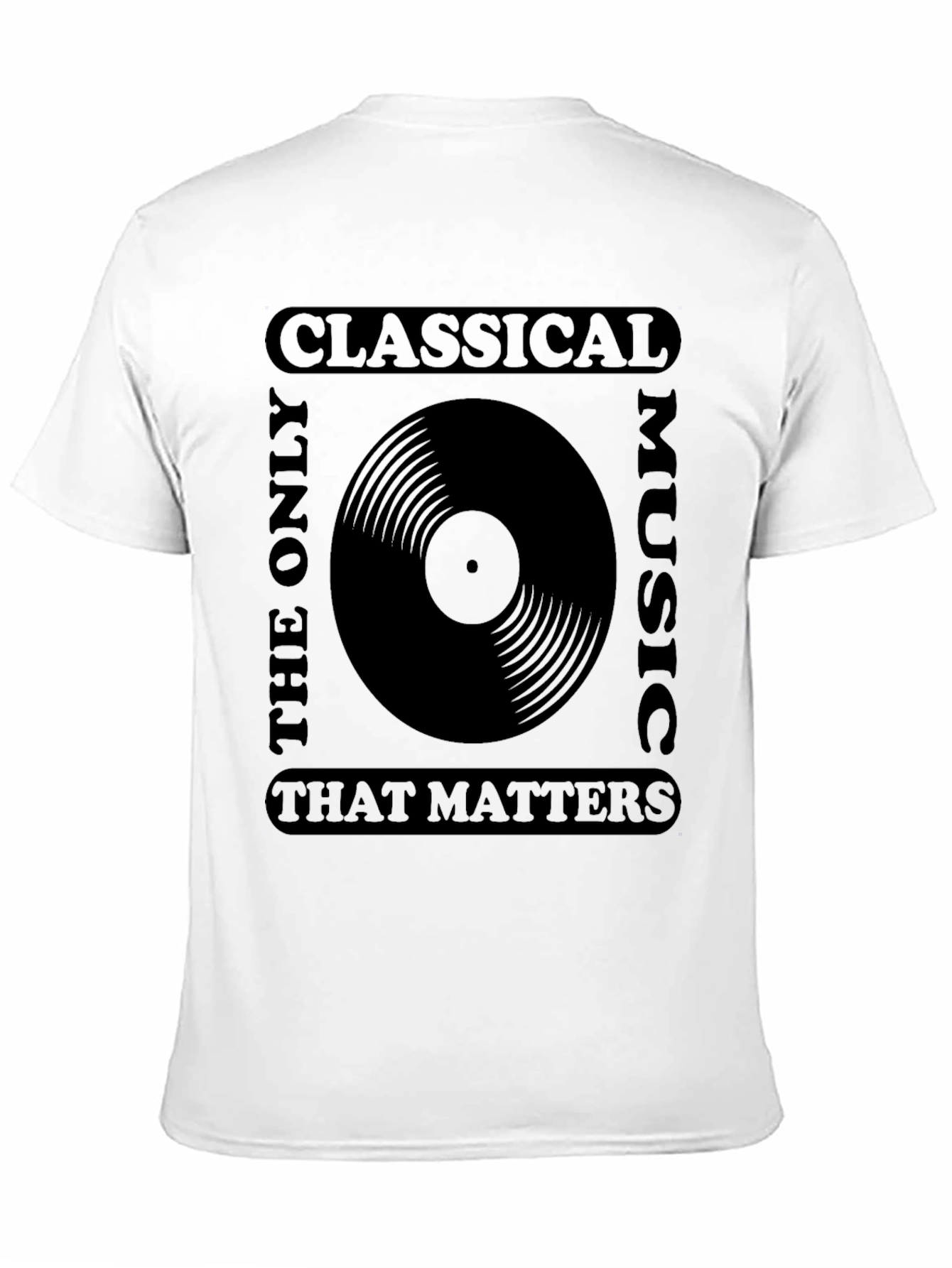 Classical Music Vinyl Record Graphic T-Shirt