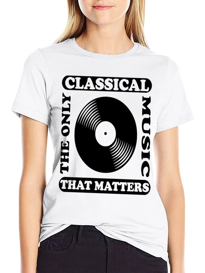 Classical Music Vinyl Record Graphic T-Shirt