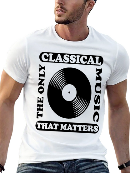 Classical Music Vinyl Record Graphic T-Shirt