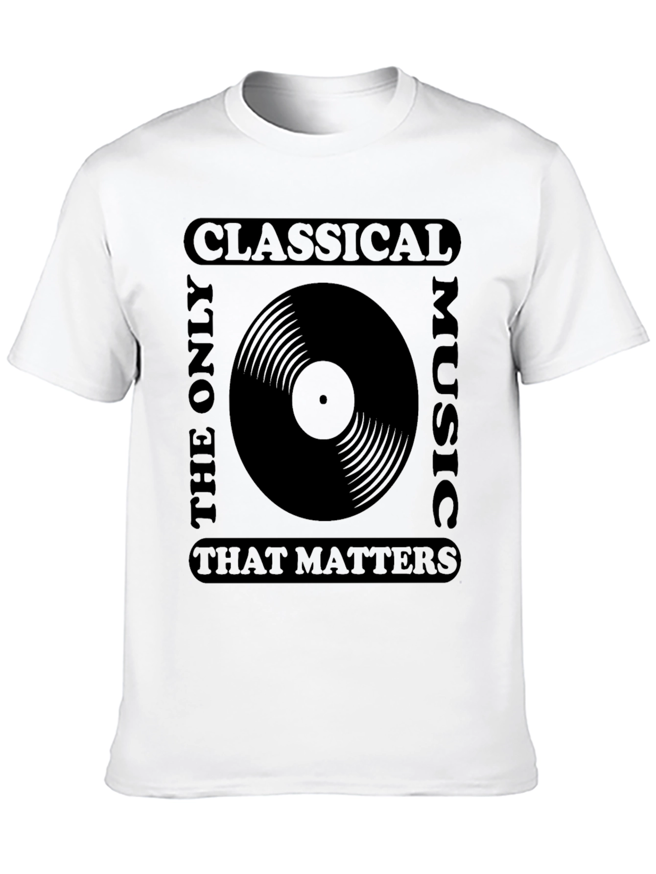 Classical Music Vinyl Record Graphic T-Shirt