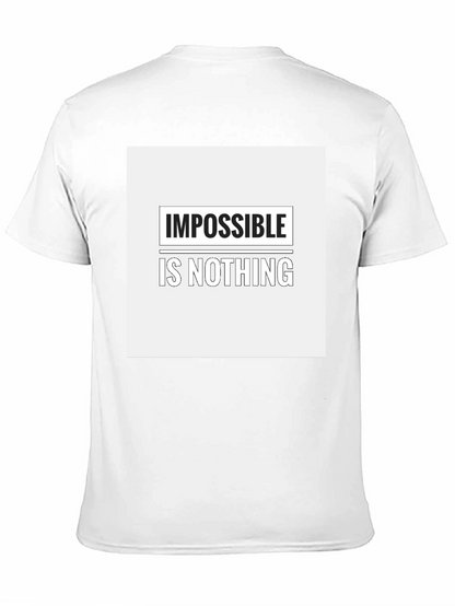 Impossible is Nothing Graphic Tee - Black Cotton Blend