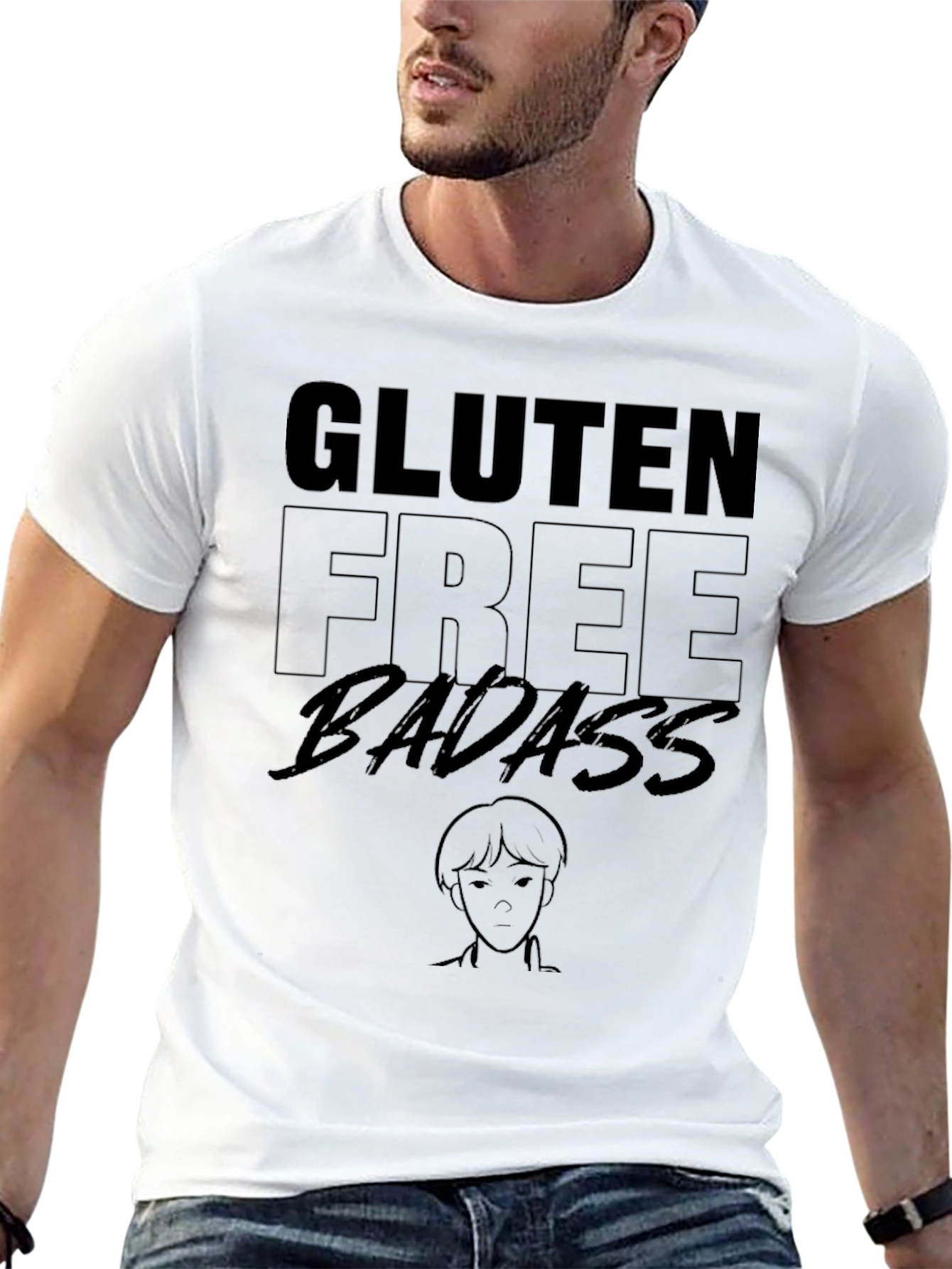 Gluten Free Badass T-Shirt - Quirky Graphic Tee
