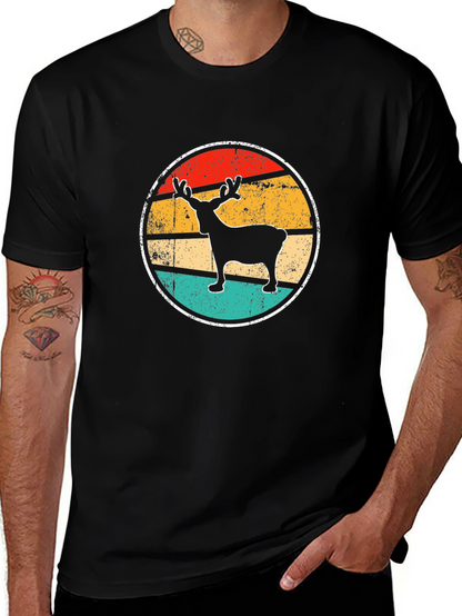 Retro Reindeer Graphic Tee