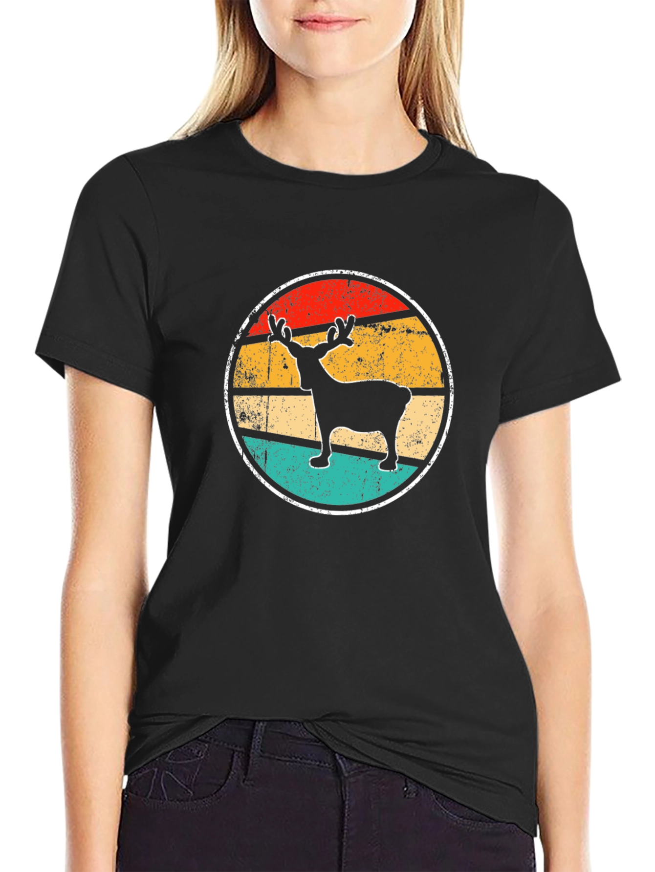 Retro Reindeer Graphic Tee