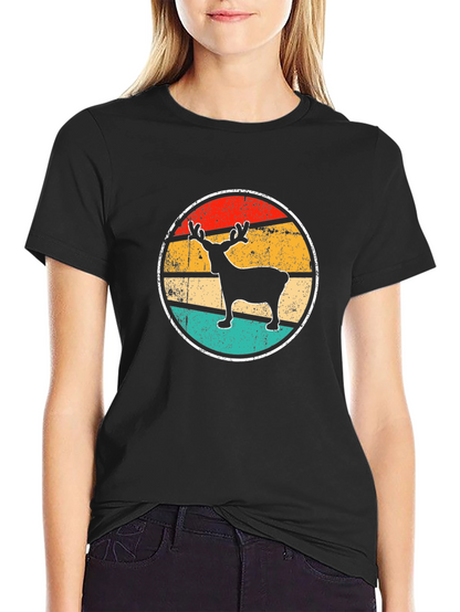 Retro Reindeer Graphic Tee