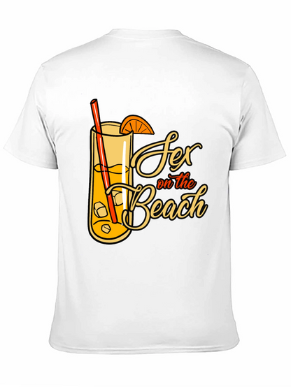 Sex on the Beach Cocktail Graphic Tee - Black