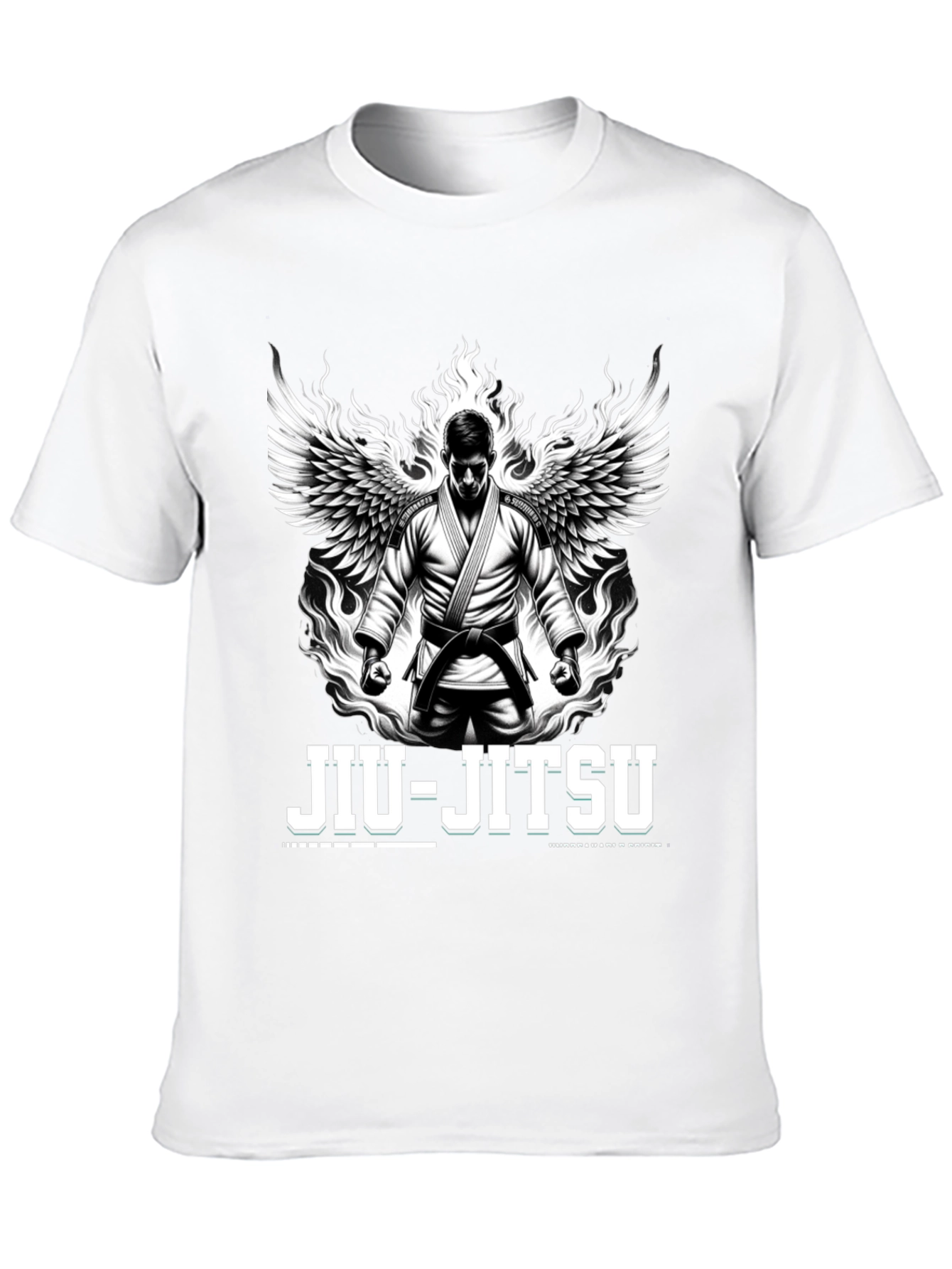 Jiu-Jitsu Winged Fighter Black T-Shirt