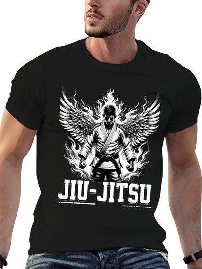 Jiu-Jitsu Winged Fighter Black T-Shirt
