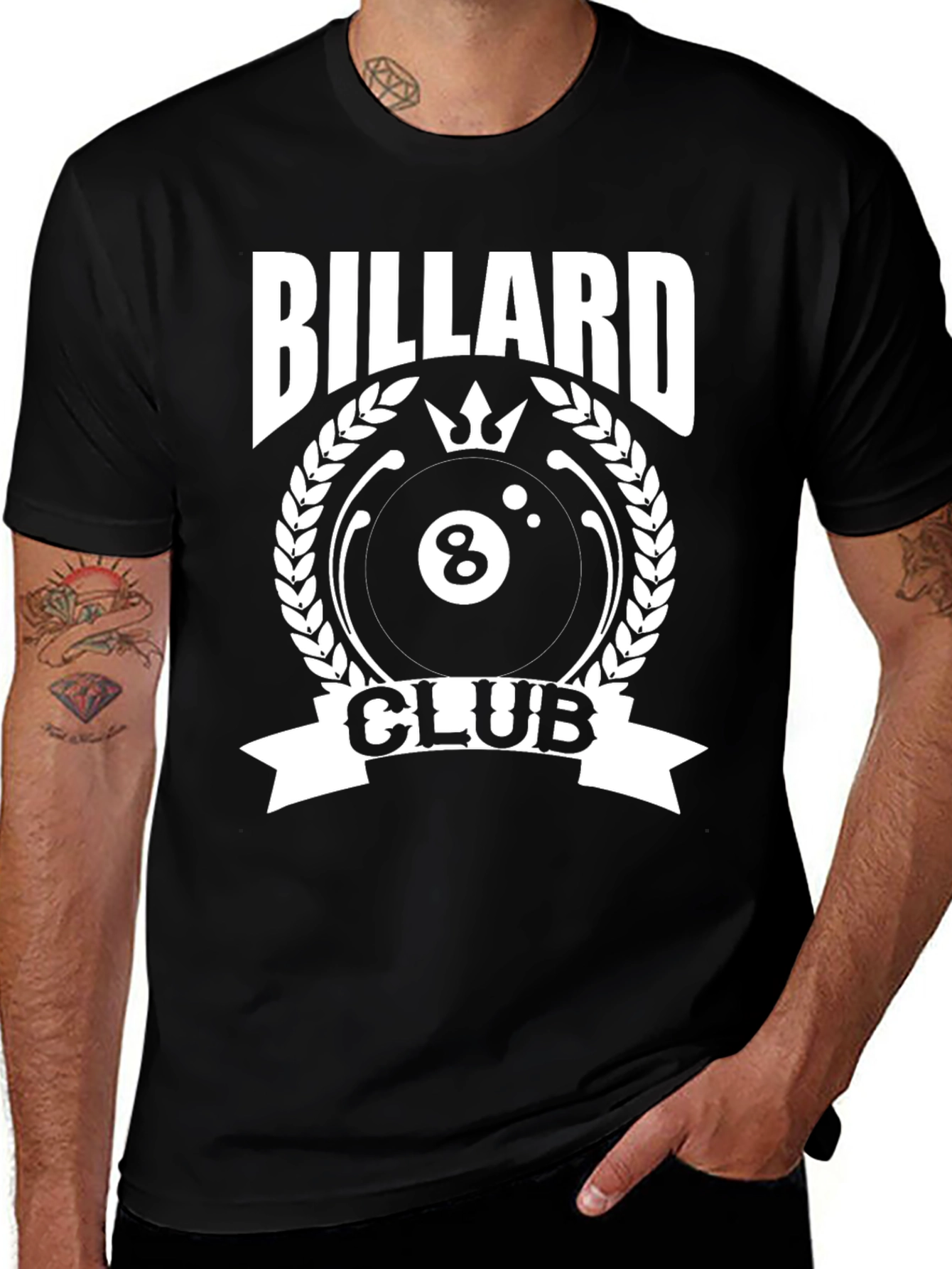 Billiard Club Graphic Tee - Black