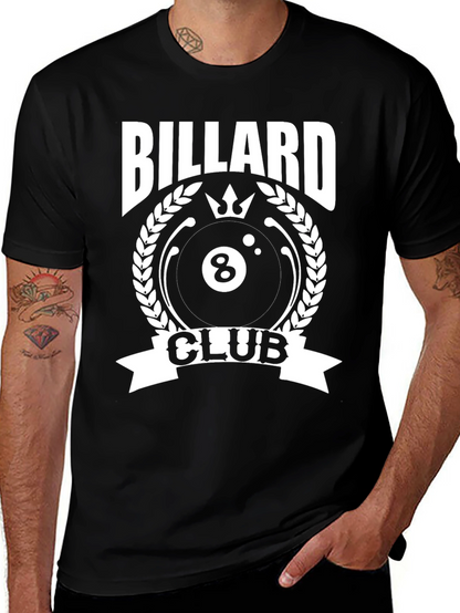 Billiard Club Graphic Tee - Black