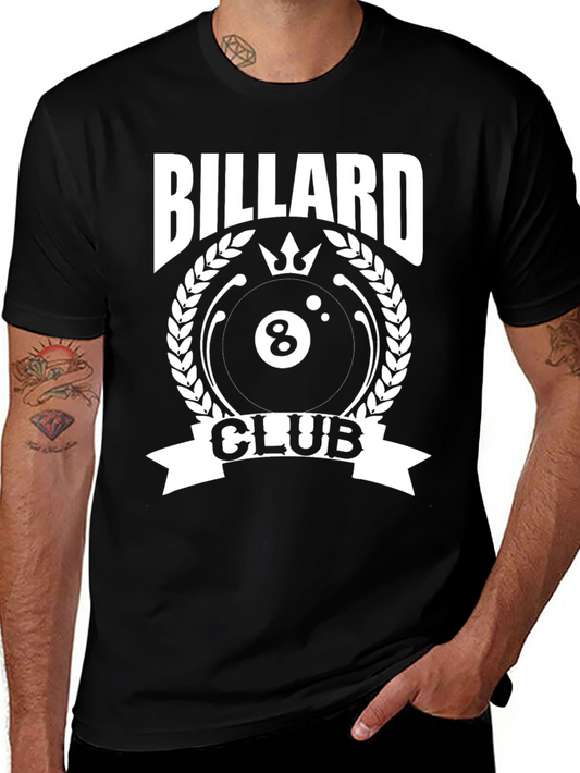 Billiard Club Graphic Tee - Black