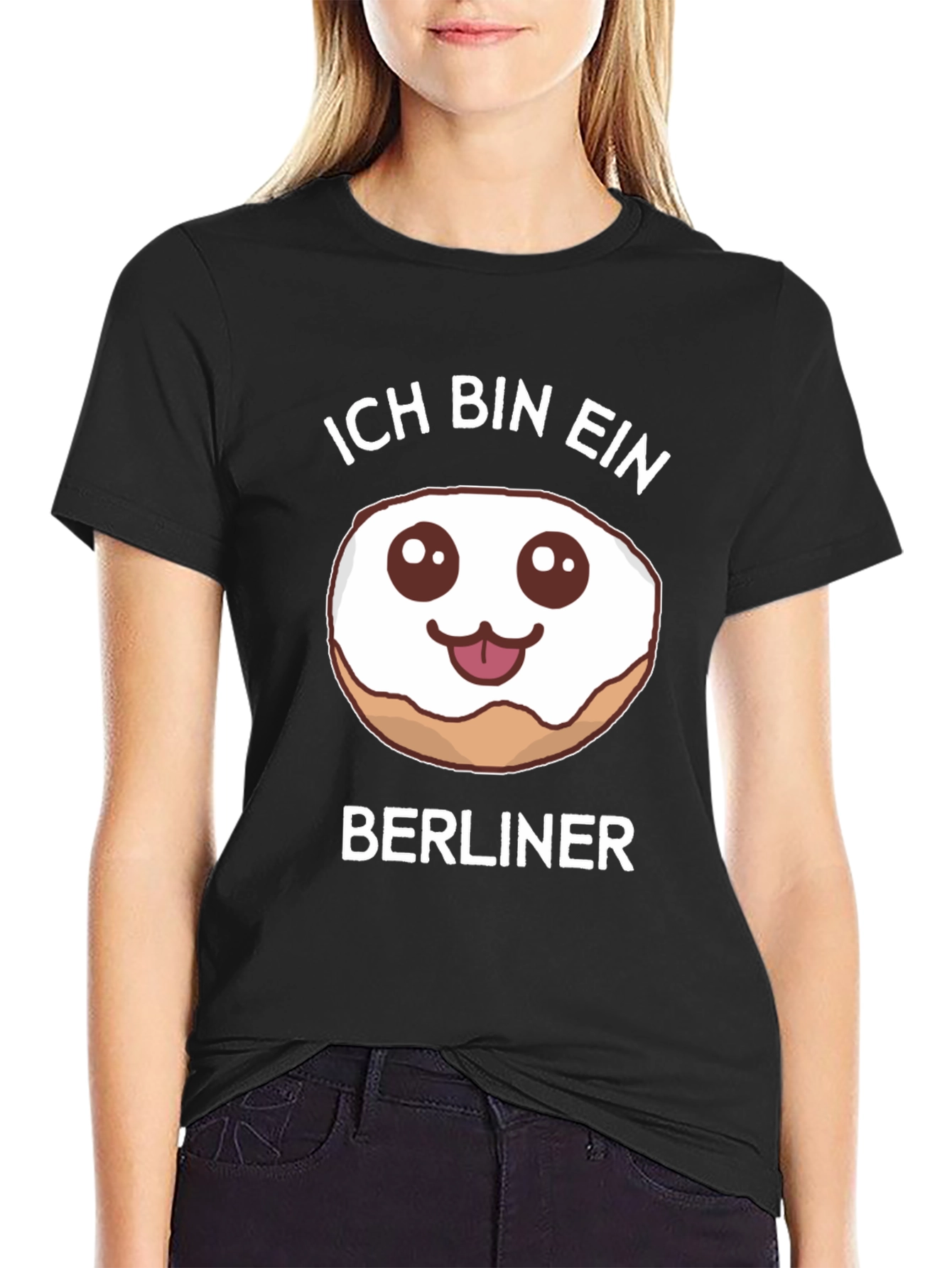 Ich Bin Ein Berliner Donut Graphic T-Shirt