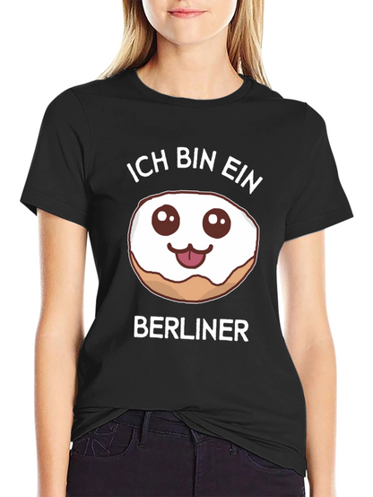 Ich Bin Ein Berliner Donut Graphic T-Shirt
