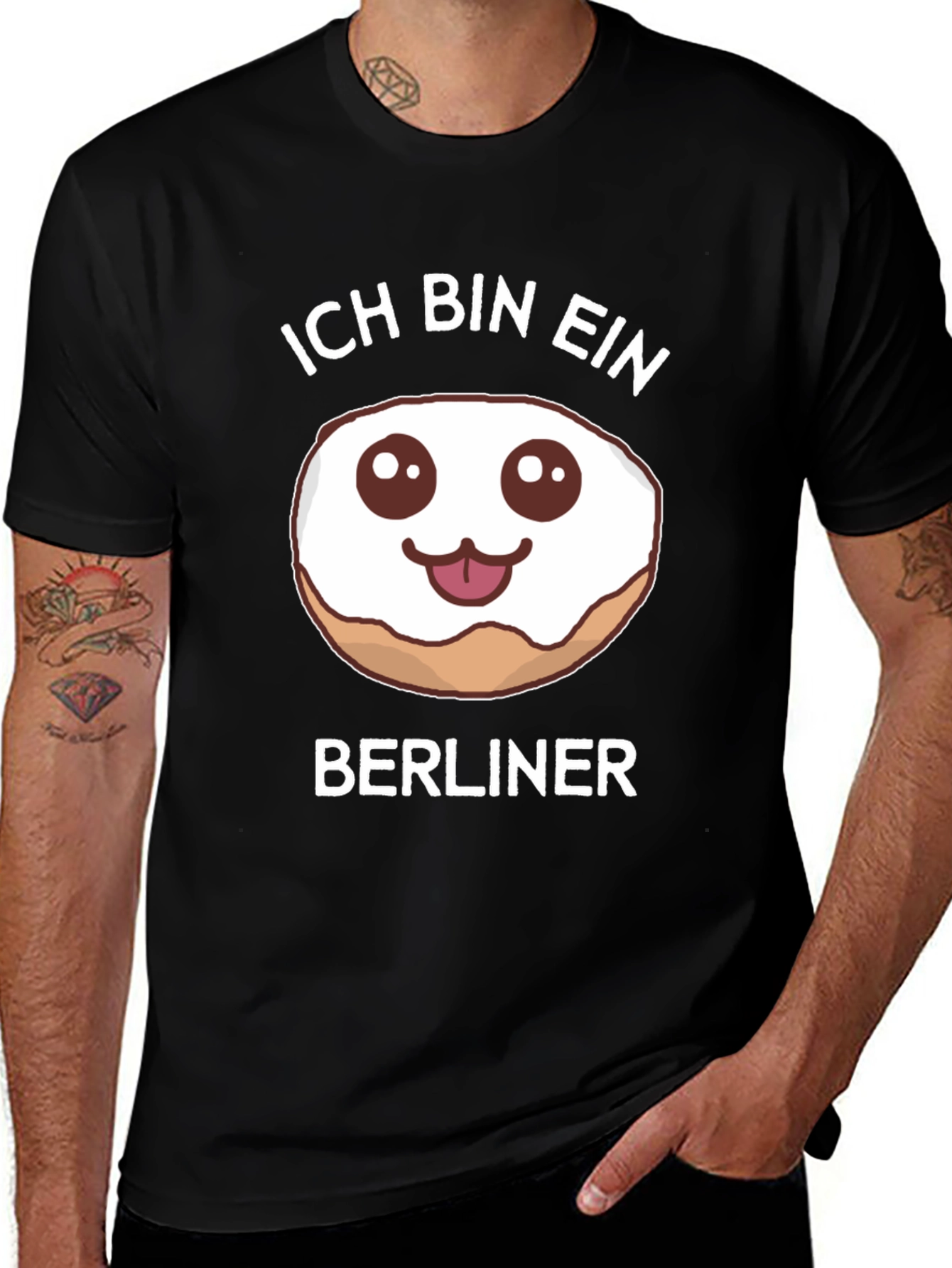 Ich Bin Ein Berliner Donut Graphic T-Shirt