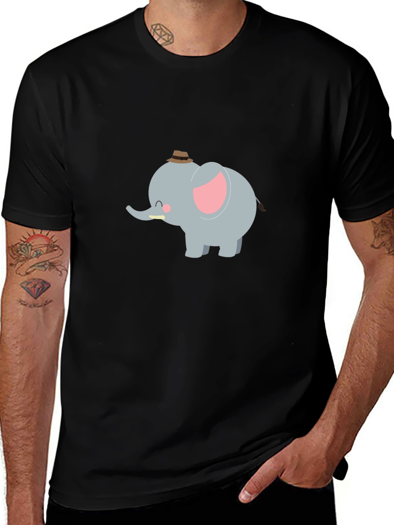 Cute Cartoon Elephant T-Shirt