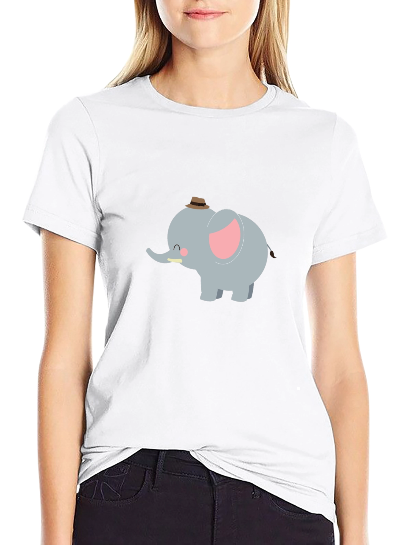Cute Cartoon Elephant T-Shirt