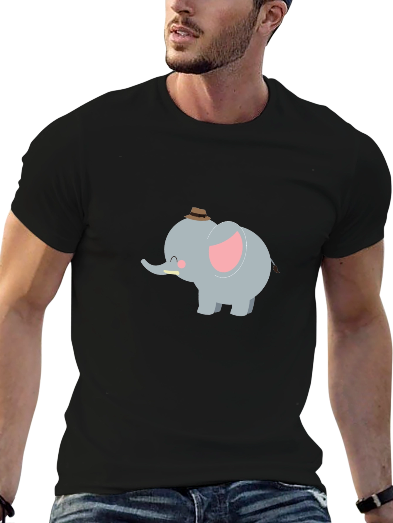 Cute Cartoon Elephant T-Shirt