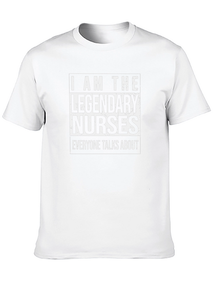 Legendary Nurses T-Shirt - Black Cotton Tee