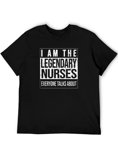 Legendary Nurses T-Shirt - Black Cotton Tee