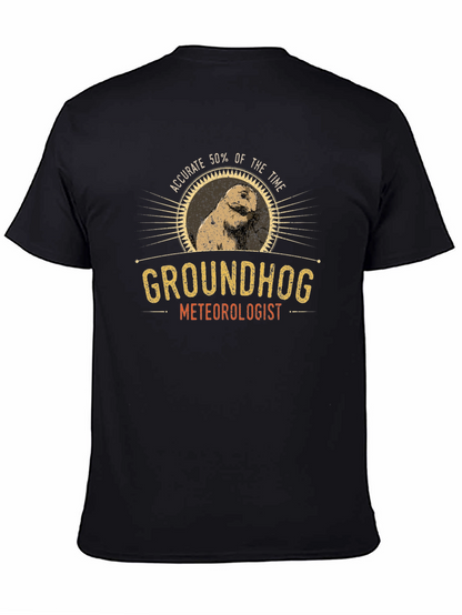 Groundhog Meteorologist Graphic T-Shirt