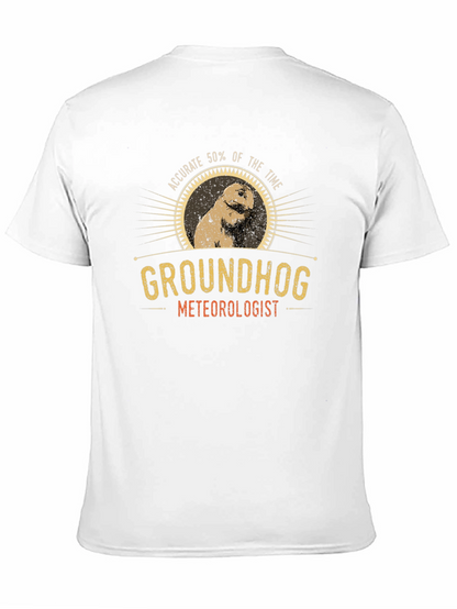 Groundhog Meteorologist Graphic T-Shirt