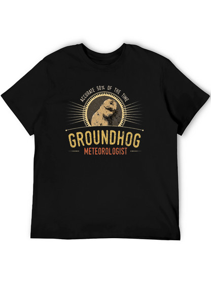 Groundhog Meteorologist Graphic T-Shirt