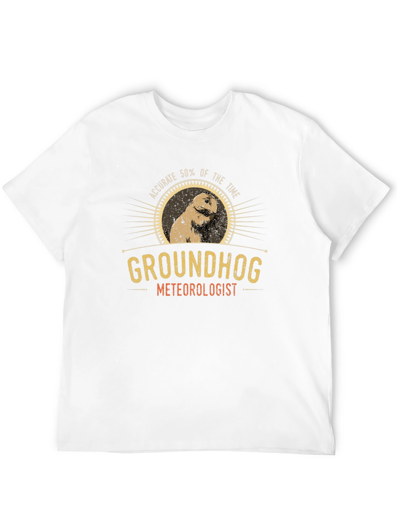 Groundhog Meteorologist Graphic T-Shirt