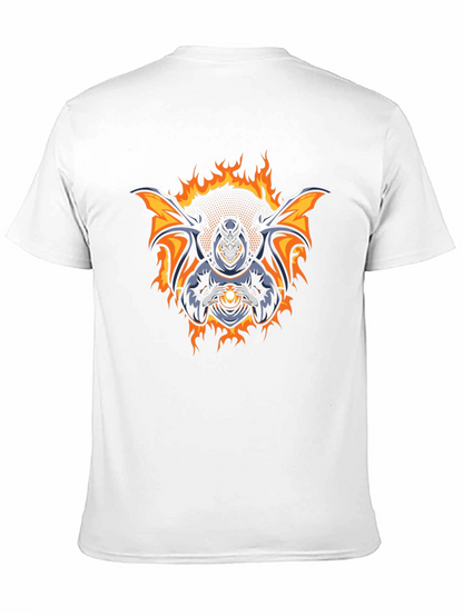 Fiery Demon Graphic T-Shirt - Dark Magic Design