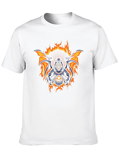 Fiery Demon Graphic T-Shirt - Dark Magic Design