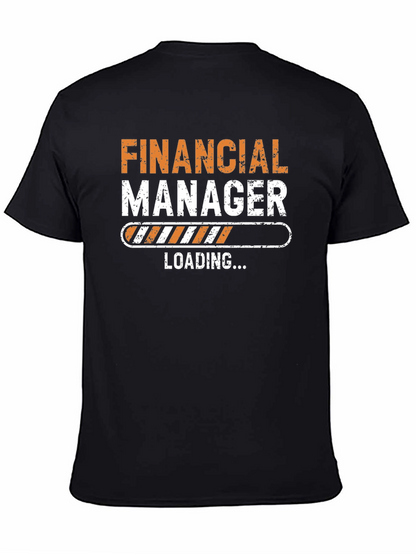 Financial Manager Loading T-Shirt - Black Cotton Tee