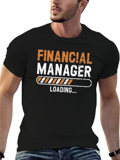 Financial Manager Loading T-Shirt - Black Cotton Tee