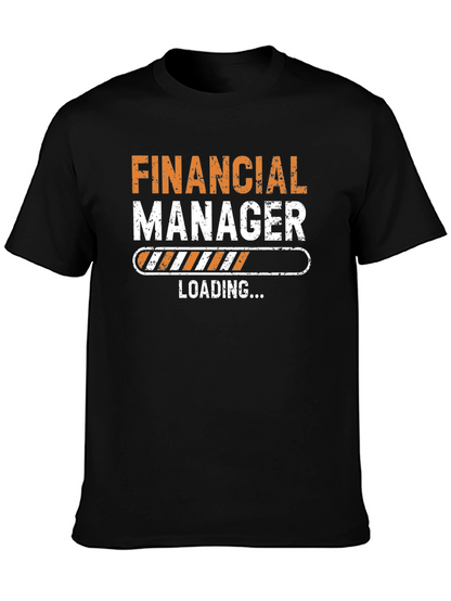 Financial Manager Loading T-Shirt - Black Cotton Tee