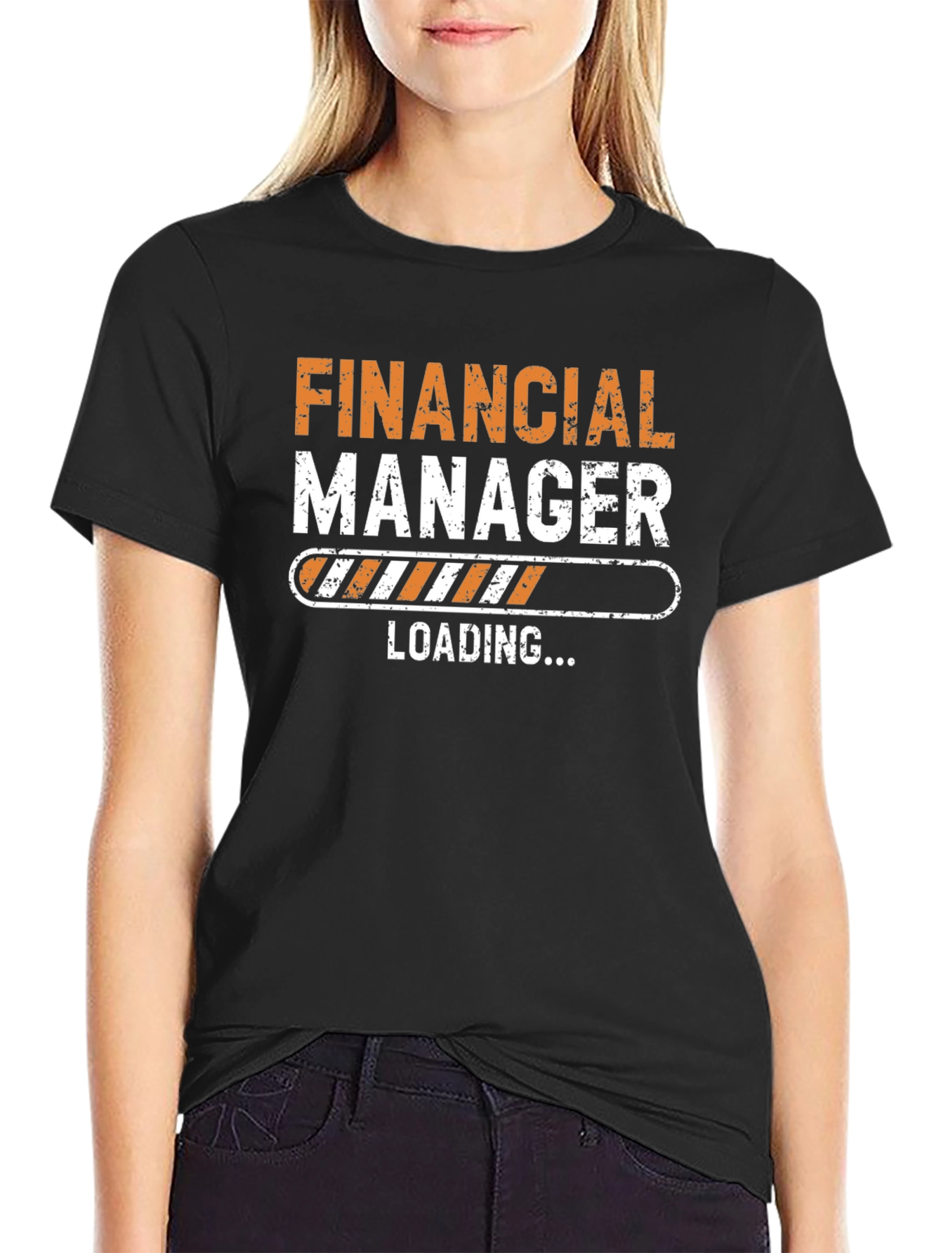 Financial Manager Loading T-Shirt - Black Cotton Tee