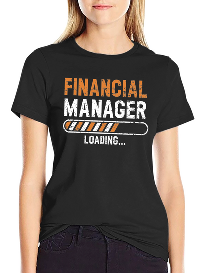 Financial Manager Loading T-Shirt - Black Cotton Tee