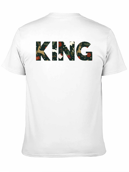 King Christmas Pattern Tee Shirt