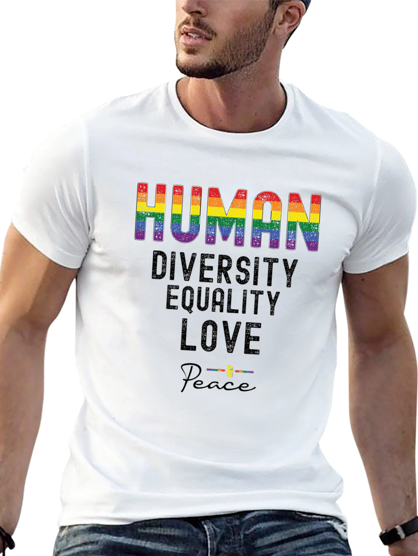 Human Diversity Equality Love & Peace T-Shirt