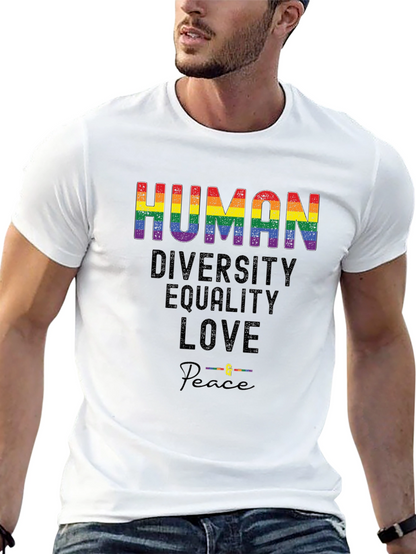 Human Diversity Equality Love & Peace T-Shirt
