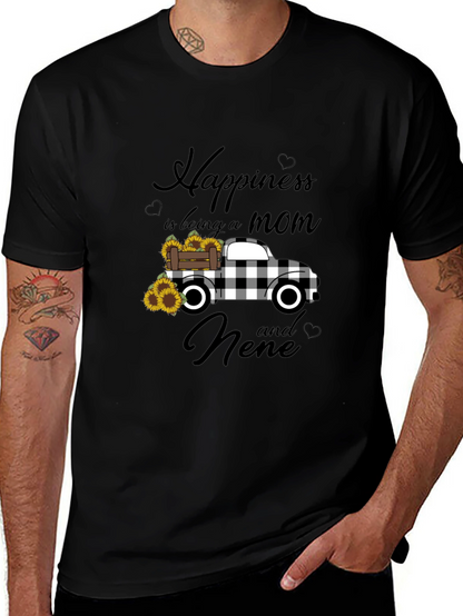 Mom & Nene Happiness T-Shirt: Sunflower Truck Design