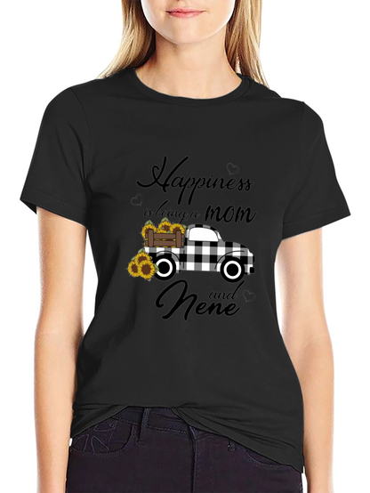 Mom & Nene Happiness T-Shirt: Sunflower Truck Design